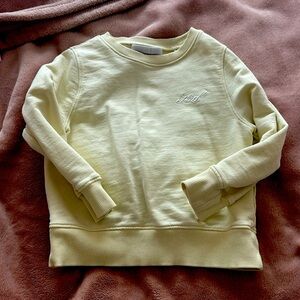 Kith kids sweater light yellow